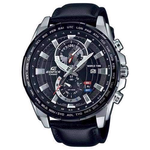 Image of Casio Edifice satineret rustfri stål quartz multifunktion (5406) Herre ur, model EFR-550L-1AVUEF